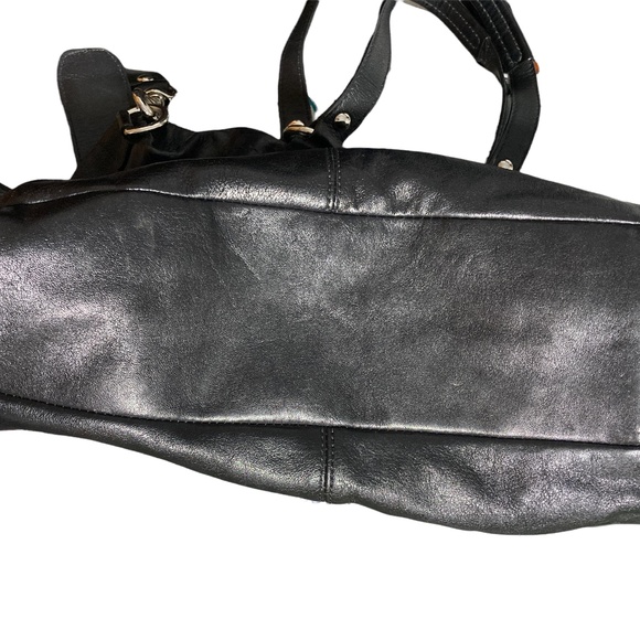 COACH Leather Ashley Satchel with Purple Interior CONVERTIBLE STRAP - F1… - Picture 4 of 8